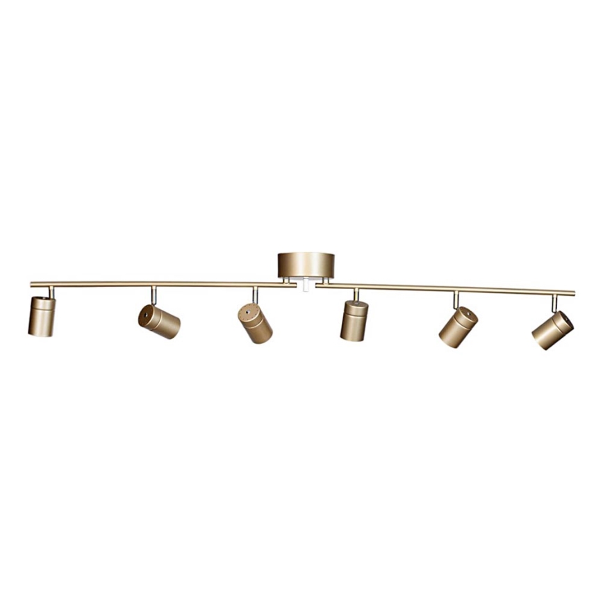 ByRydens - Spotlampe CORRECT 6xGU10/7W/230V guldfarvet