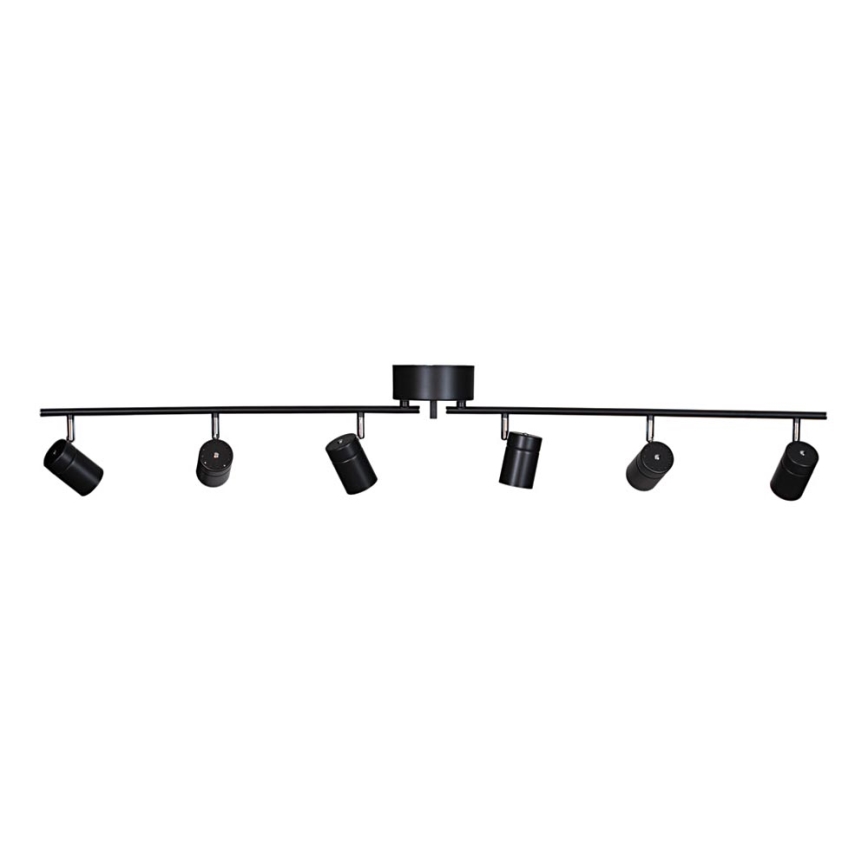 ByRydens - Spotlampe CORRECT 6xGU10/7W/230V sort diameter 30 cm