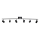ByRydens - Spotlampe CORRECT 6xGU10/7W/230V sort diameter 30 cm