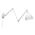 ByRydens - Væglampe dæmpbar BASAR 1xE27/5W/230V hvid