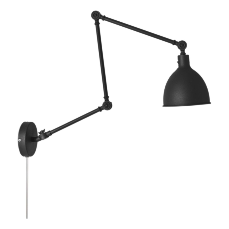 ByRydens - Væglampe dæmpbar BASAR 1xE27/5W/230V sort