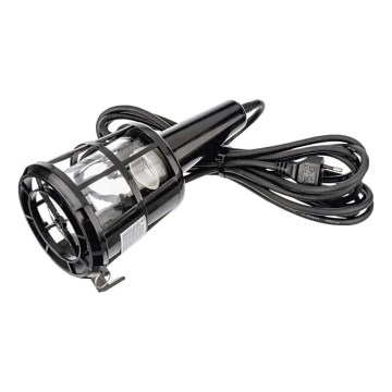 Bærbar lampe til stikkontakt 1xE27/60W/230V