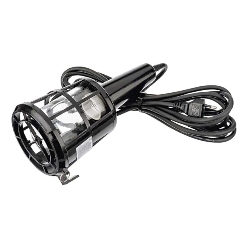 Bærbar lampe til stikkontakt 1xE27/60W/230V