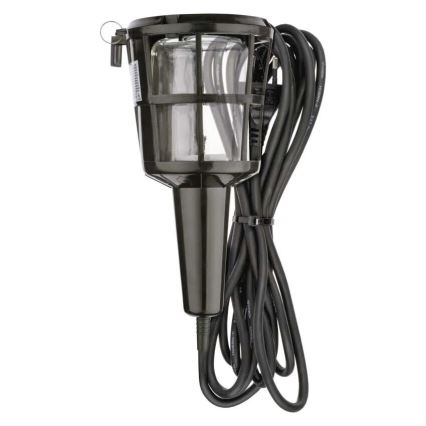 Bærbar lampe til stikkontakt 1xE27/60W/230V