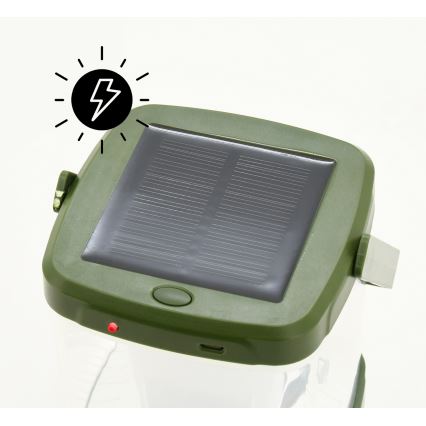 Bærbar LED lampe genopladelig med insektfælde LED/3W/1800 mAh grøn