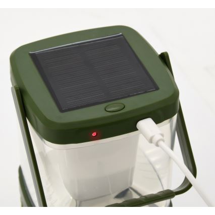 Bærbar LED lampe genopladelig med insektfælde LED/3W/1800 mAh grøn
