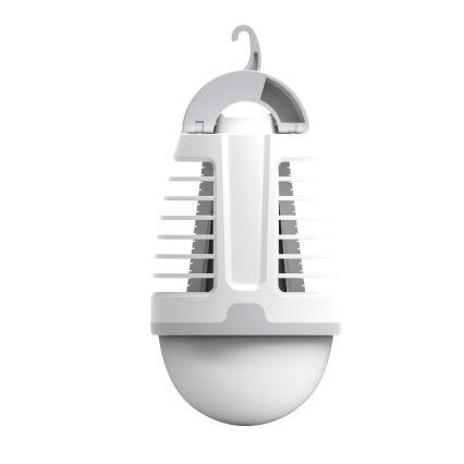 Bærbar LED lampe genopladelig med insektfælde LED/5W/1800 mAh IPX4 hvid/grå