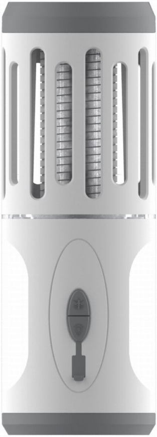 Bærbar LED lampe genopladelig med insektfælde LED/6W/1800 mAh IPX4 hvid/grå