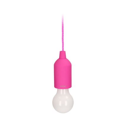 Bærbar LED lampe LED/1W/3xAAA pink