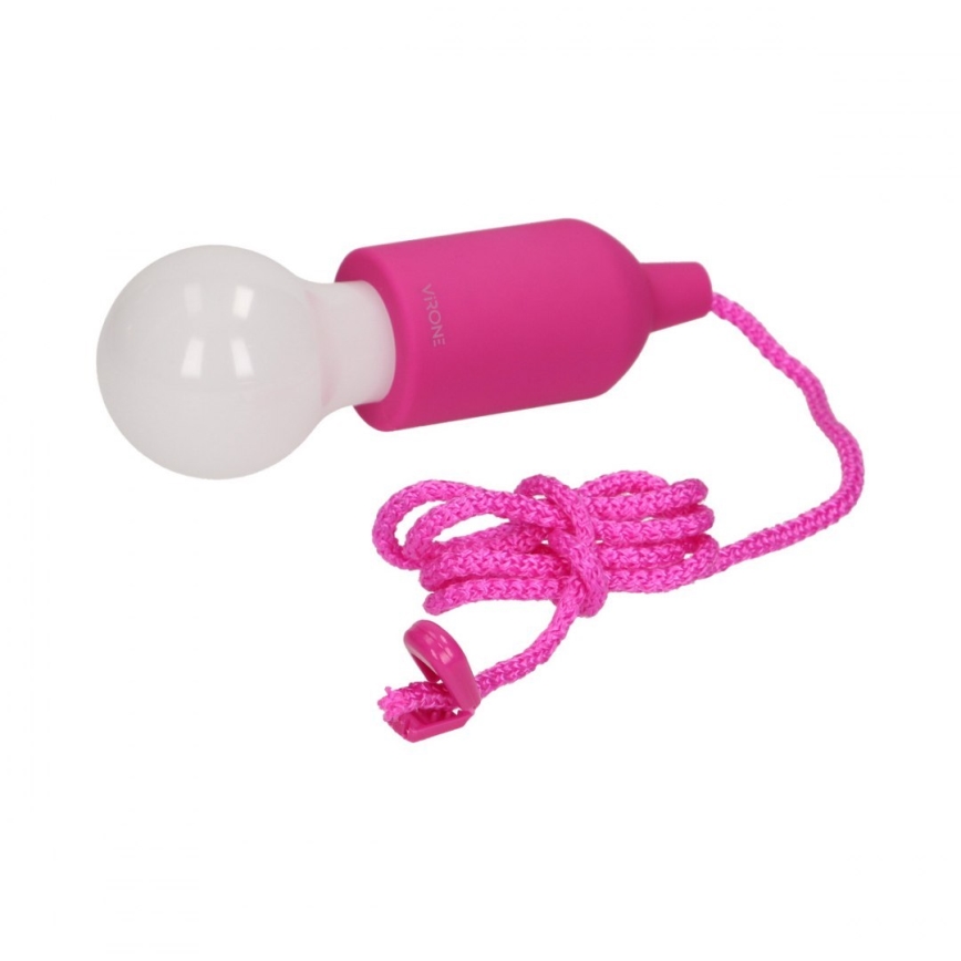 Bærbar LED lampe LED/1W/3xAAA pink