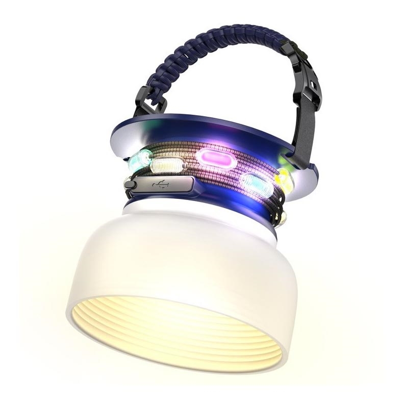 Bærbar LED solcellelampe med LED-lys kæde og RGB-farver genopladelig  LED/10W/5V 3600 mAh IP65 3600 mAh