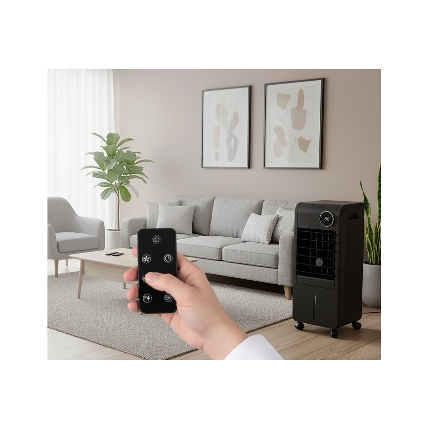 Bærbar luftkøler VIENTO COOL-R 65W/230V sort + fjernbetjening