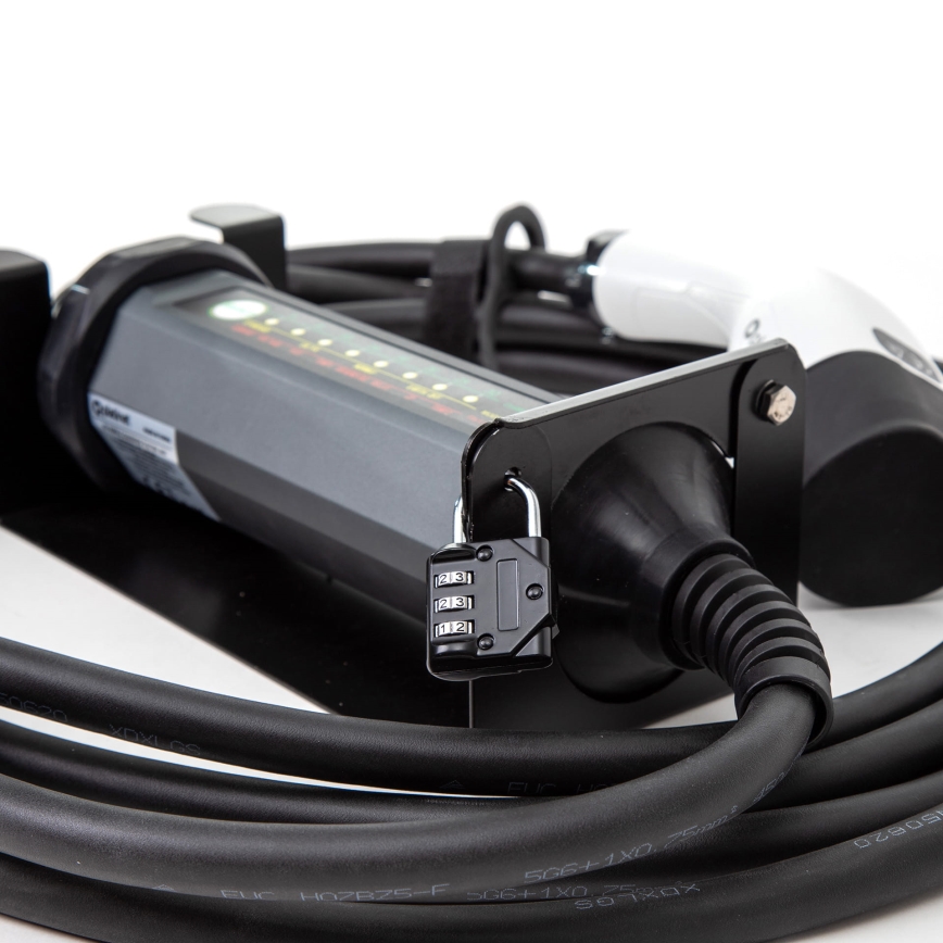 Bærbar oplader til elbiler med 4 adaptere Type 2 32A/480V 22kW 5 m IP67