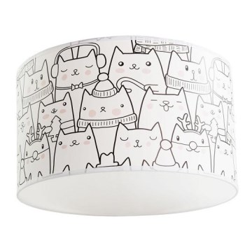 Børne loftlampe CATS 1xE27/60W/230V