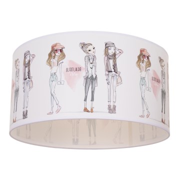 Børne loftlampe GIRLS VIBES 1xE27/60W/230V, Ø 40 cm, til piger