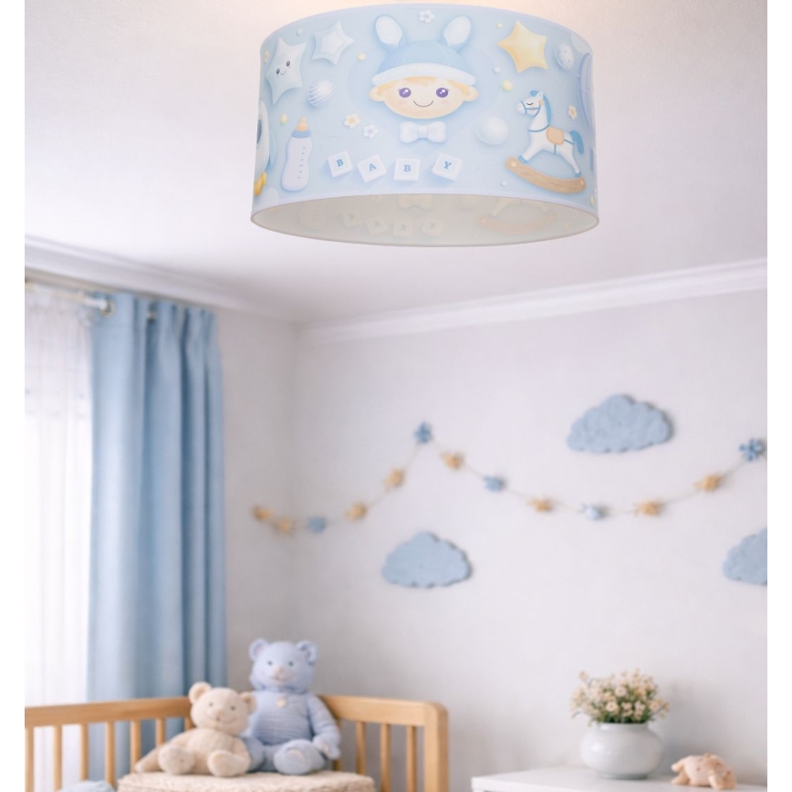 Børne loftlampe KIDS ROOM 1xE27/60W/230V Ø 40 cm astronaut