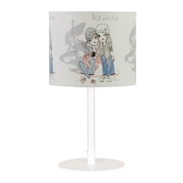 Børnebordlampe GIRLS VIBES 1xE27/60W/230V Ø 18 cm Paris