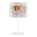 Børnebordlampe GIRLS VIBES 1xE27/60W/230V Ø 18 cm til piger