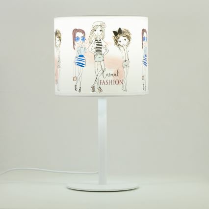Børnebordlampe GIRLS VIBES 1xE27/60W/230V Ø 18 cm til piger