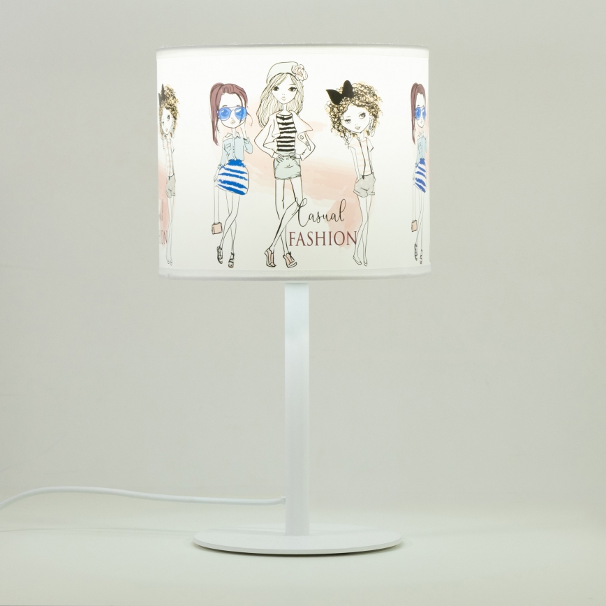 Børnebordlampe GIRLS VIBES 1xE27/60W/230V Ø 18 cm til piger