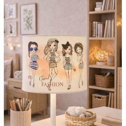 Børnebordlampe GIRLS VIBES 1xE27/60W/230V Ø 18 cm til piger