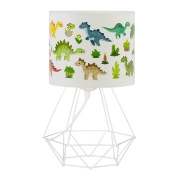 Børnebordlampe KIDS ROOM 1xE27/60W/230V Ø 18 cm dinosaur