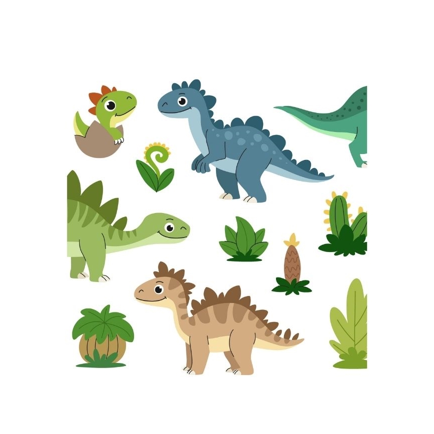 Børnebordlampe KIDS ROOM 1xE27/60W/230V Ø 18 cm dinosaur