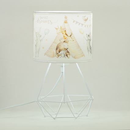 Børnebordlampe KIDS ROOM, 1xE27/60W/230V, Ø 18 cm, med dyremotiv