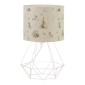 Børnebordlampe KIDS ROOM 1xE27/60W/230V Ø 18 cm med dyremotiv