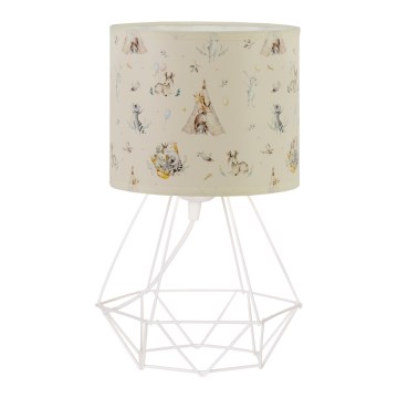 Børnebordlampe KIDS ROOM 1xE27/60W/230V Ø 18 cm med dyremotiv