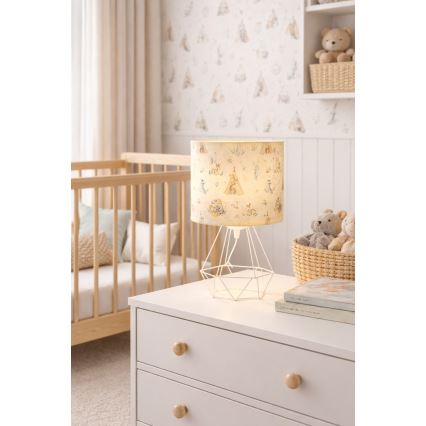 Børnebordlampe KIDS ROOM 1xE27/60W/230V Ø 18 cm med dyremotiv