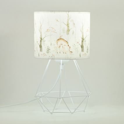 Børnebordlampe KIDS ROOM 1xE27/60W/230V Ø 18 cm med dyremotiv