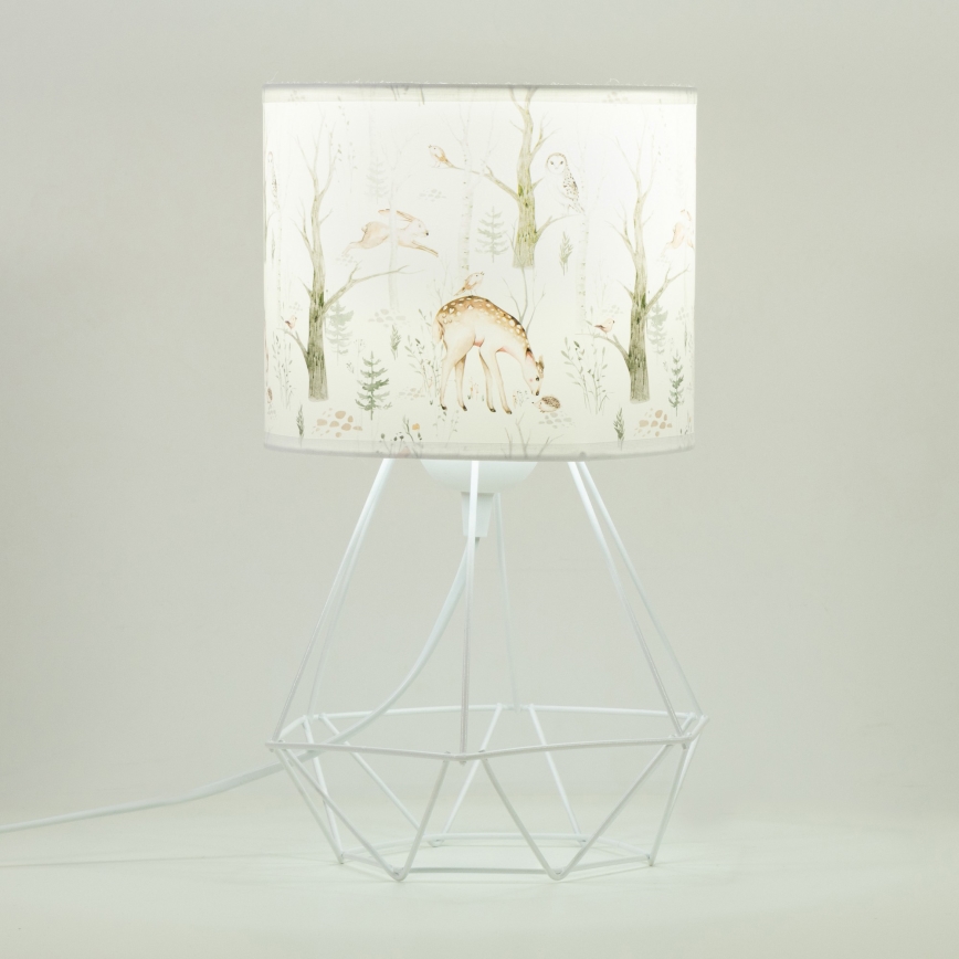 Børnebordlampe KIDS ROOM 1xE27/60W/230V Ø 18 cm med dyremotiv