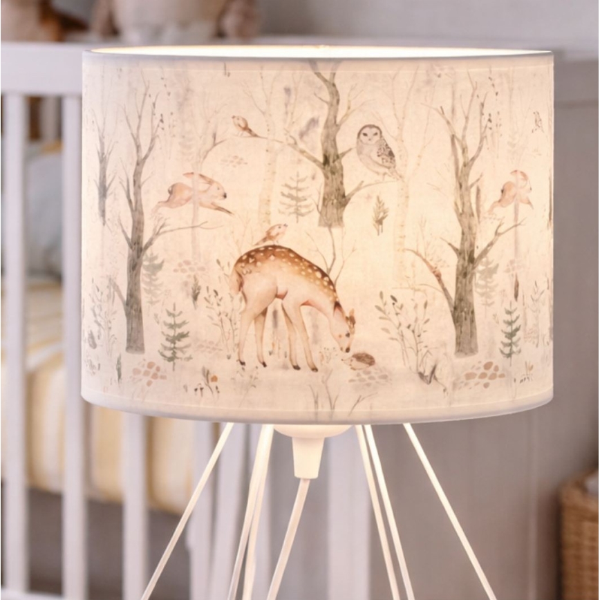 Børnebordlampe KIDS ROOM 1xE27/60W/230V Ø 18 cm med dyremotiv
