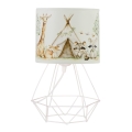 Børnebordlampe KIDS ROOM 1xE27/60W/230V Ø 18 cm med dyremotiv