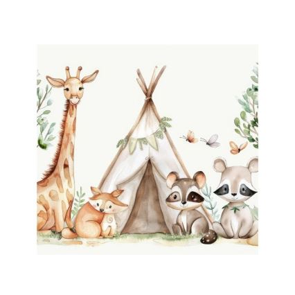 Børnebordlampe KIDS ROOM 1xE27/60W/230V Ø 18 cm med dyremotiv