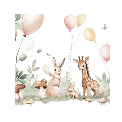 Børnebordlampe KIDS ROOM 1xE27/60W/230V Ø 18 cm med søde dyremotiver