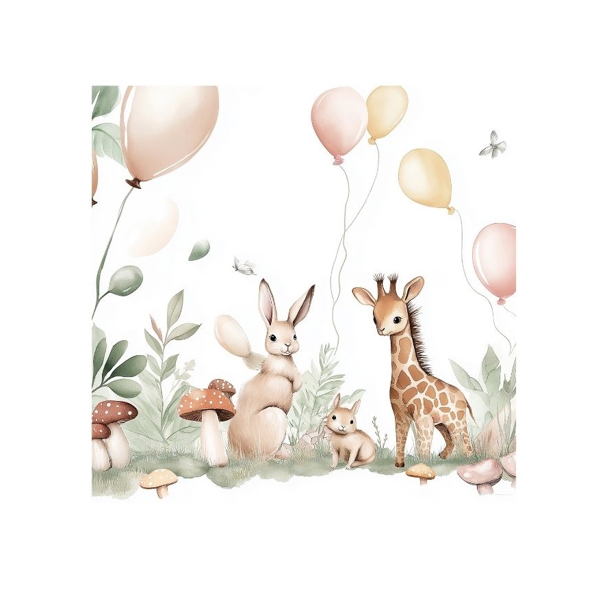 Børnebordlampe KIDS ROOM 1xE27/60W/230V Ø 18 cm med søde dyremotiver