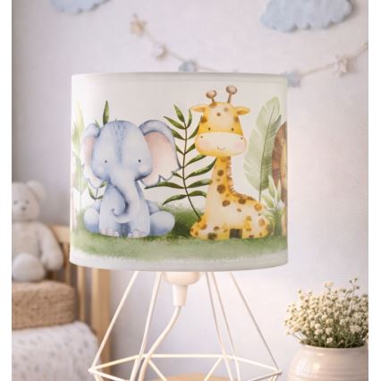 Børnebordslampe KIDS ROOM 1xE27/60W/230V Ø 18 cm jungle