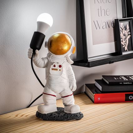 Børnelampe ASTRONAUT 1xE27/40W/230V kobber/hvid