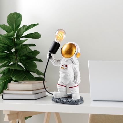 Børnelampe ASTRONAUT 1xE27/40W/230V kobber/hvid