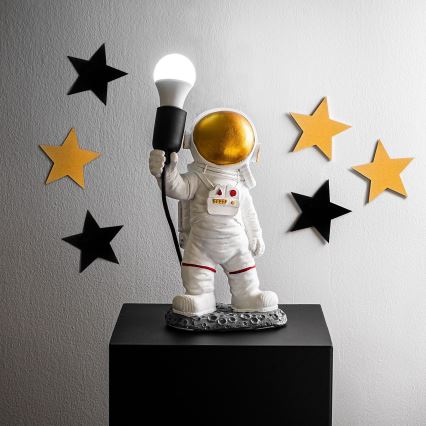 Børnelampe ASTRONAUT 1xE27/40W/230V kobber/hvid