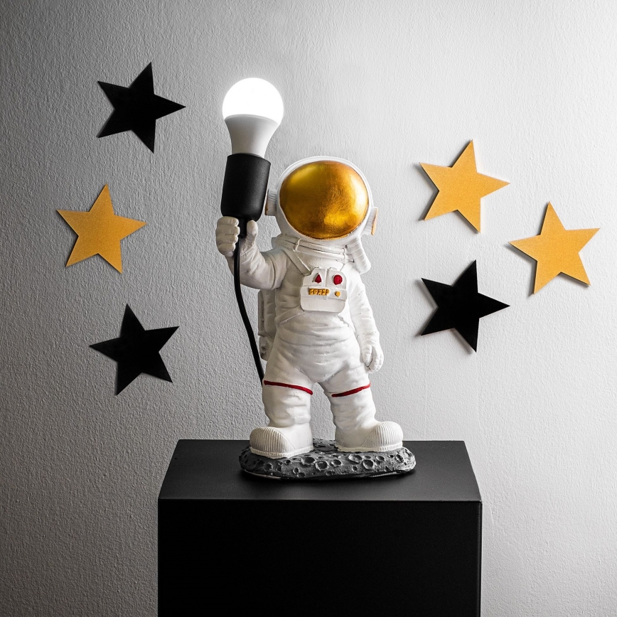 Børnelampe ASTRONAUT 1xE27/40W/230V kobber/hvid