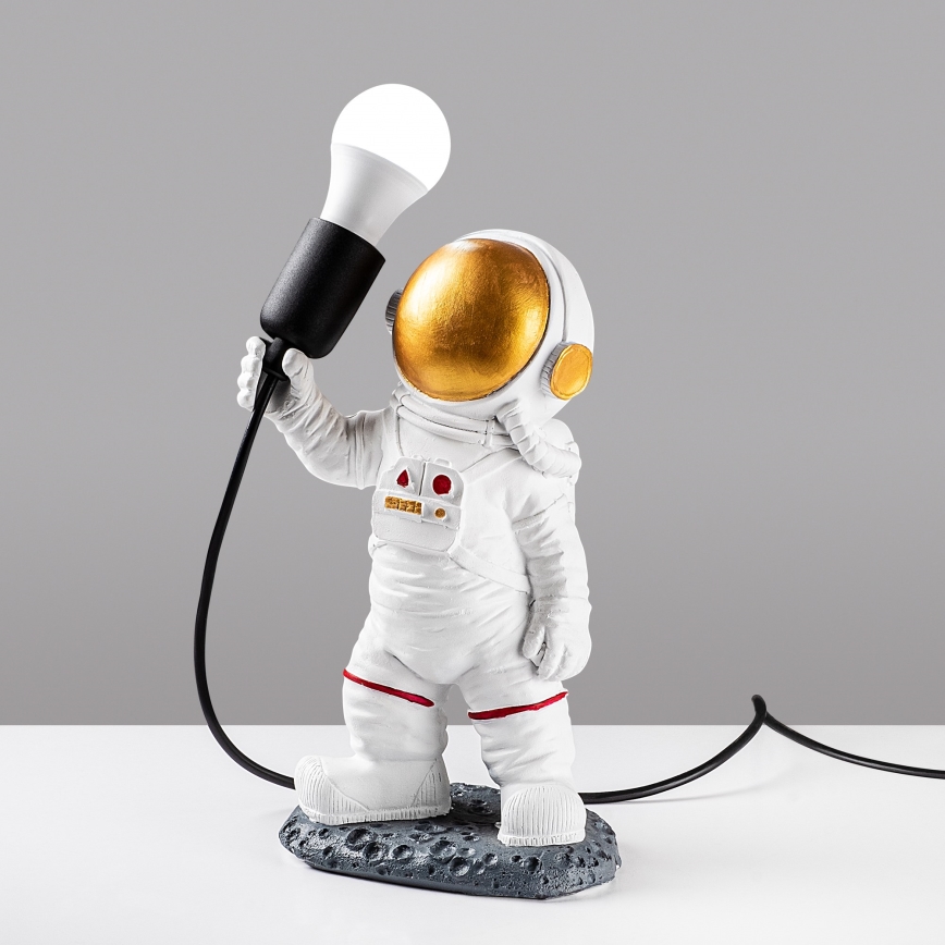 Børnelampe ASTRONAUT 1xE27/40W/230V kobber/hvid