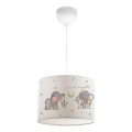 Børnelampe CANDY 1xE27/40W/230V hvid/beige