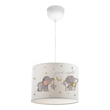 Børnelampe CANDY 1xE27/40W/230V hvid/beige