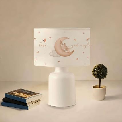 Børnelampe CANDY 1xE27/40W/230V hvid/beige