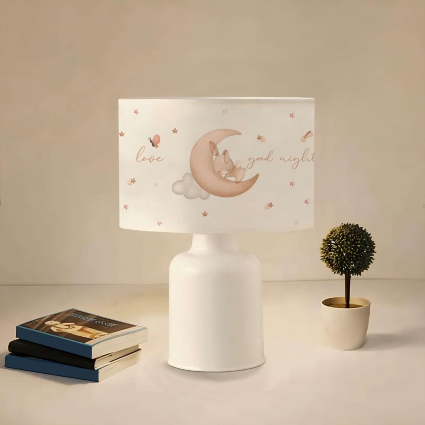 Børnelampe CANDY 1xE27/40W/230V hvid/beige