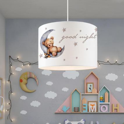 Børnelampe CANDY 1xE27/40W/230V hvid/brun