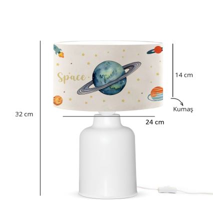 Børnelampe CANDY 1xE27/40W/230V hvid/farverig